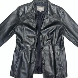 Vintage Wilsons Leather Authentic Womens Single Breasted Jacket Size Lg